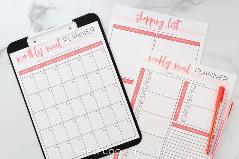 How to Meal Plan with What You Have + Printables - Shelf Cooking