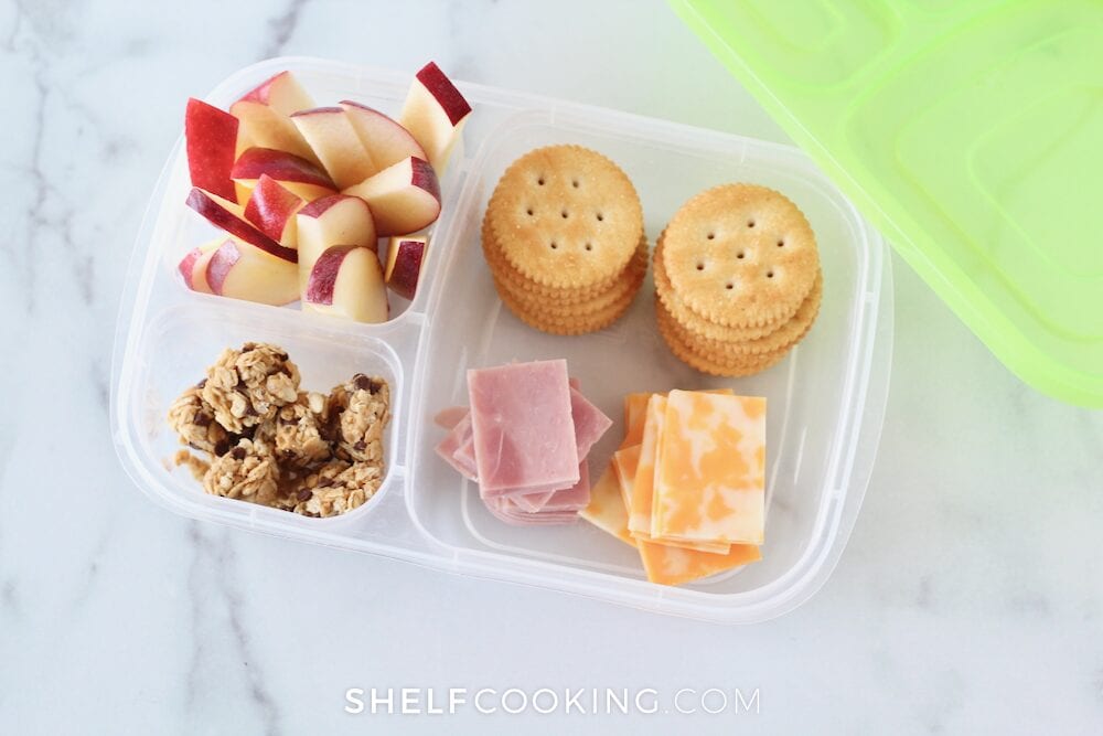 DIY lunchable on a counter, from Shelf Cooking