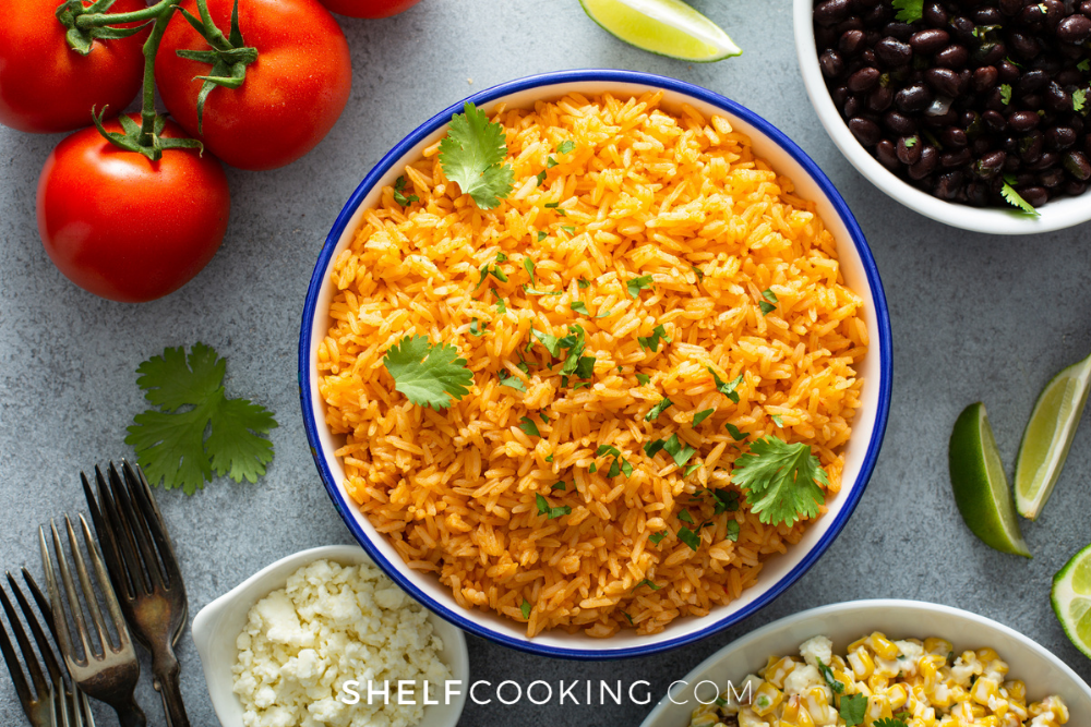 homemade Mexican rice, from Shelf Cooking