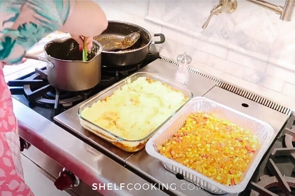 batch cooking healthy casseroles, from Shelf Cooking