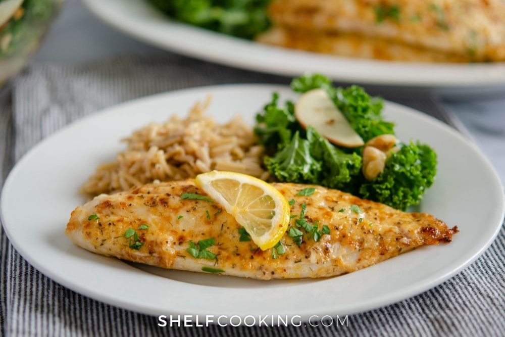 homemade broiled parmesan tilapia, from Shelf Cooking