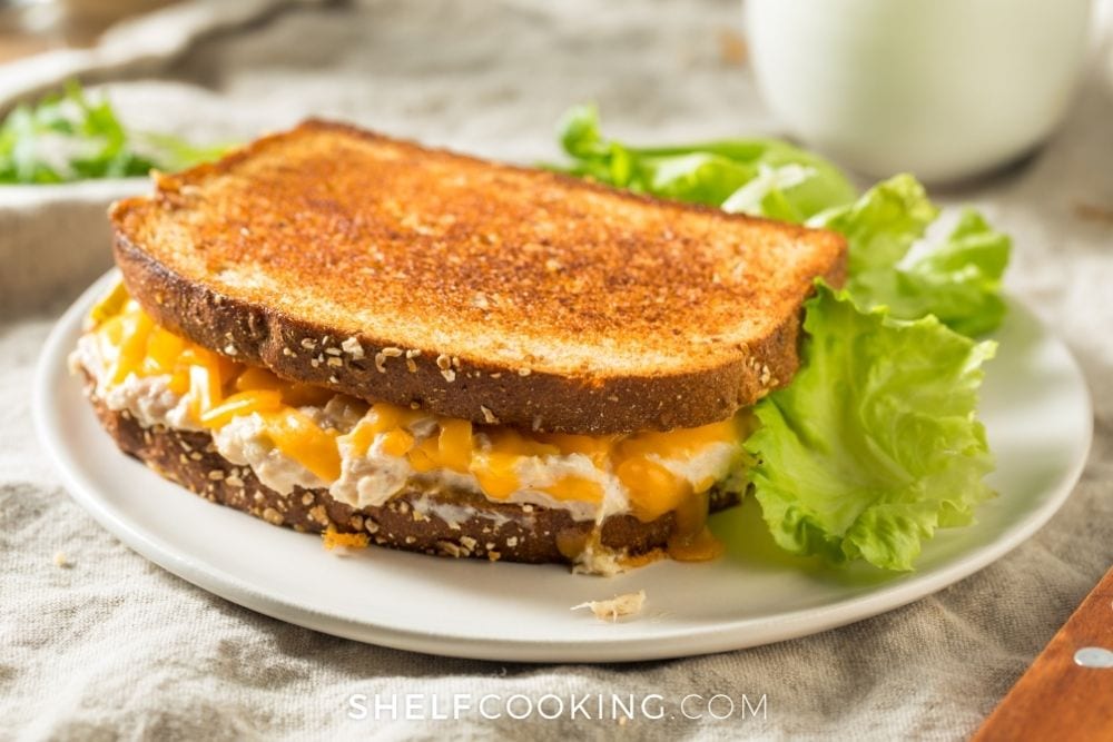 easy tuna melt, from Shelf Cooking