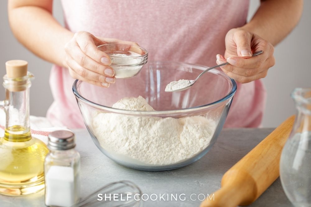 baking with a flour substitute, from Shelf Cooking
