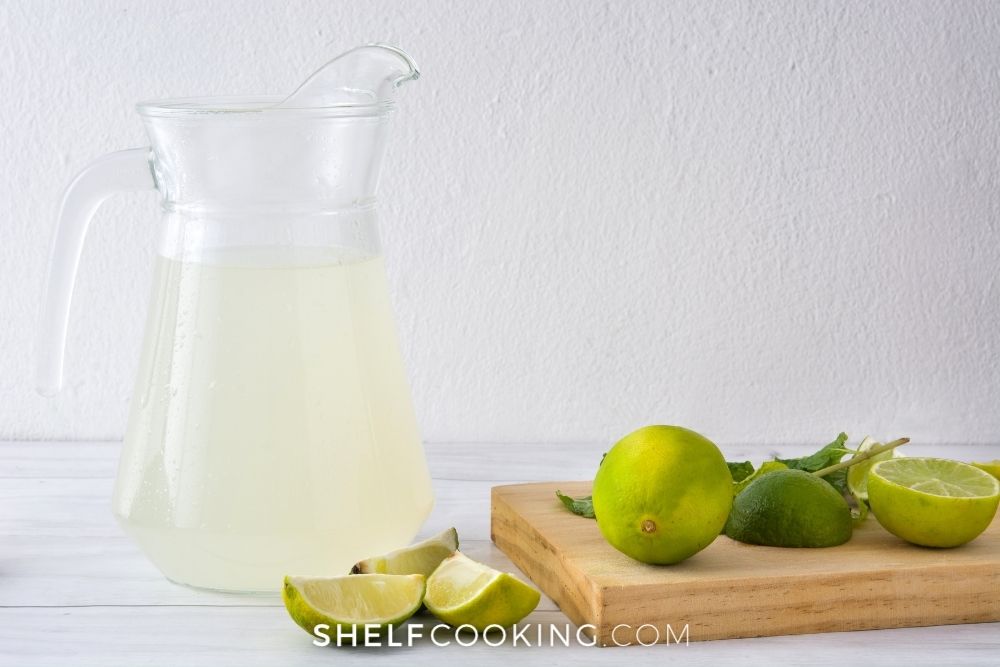 fresh squeezed lime juice, from Shelf Cooking